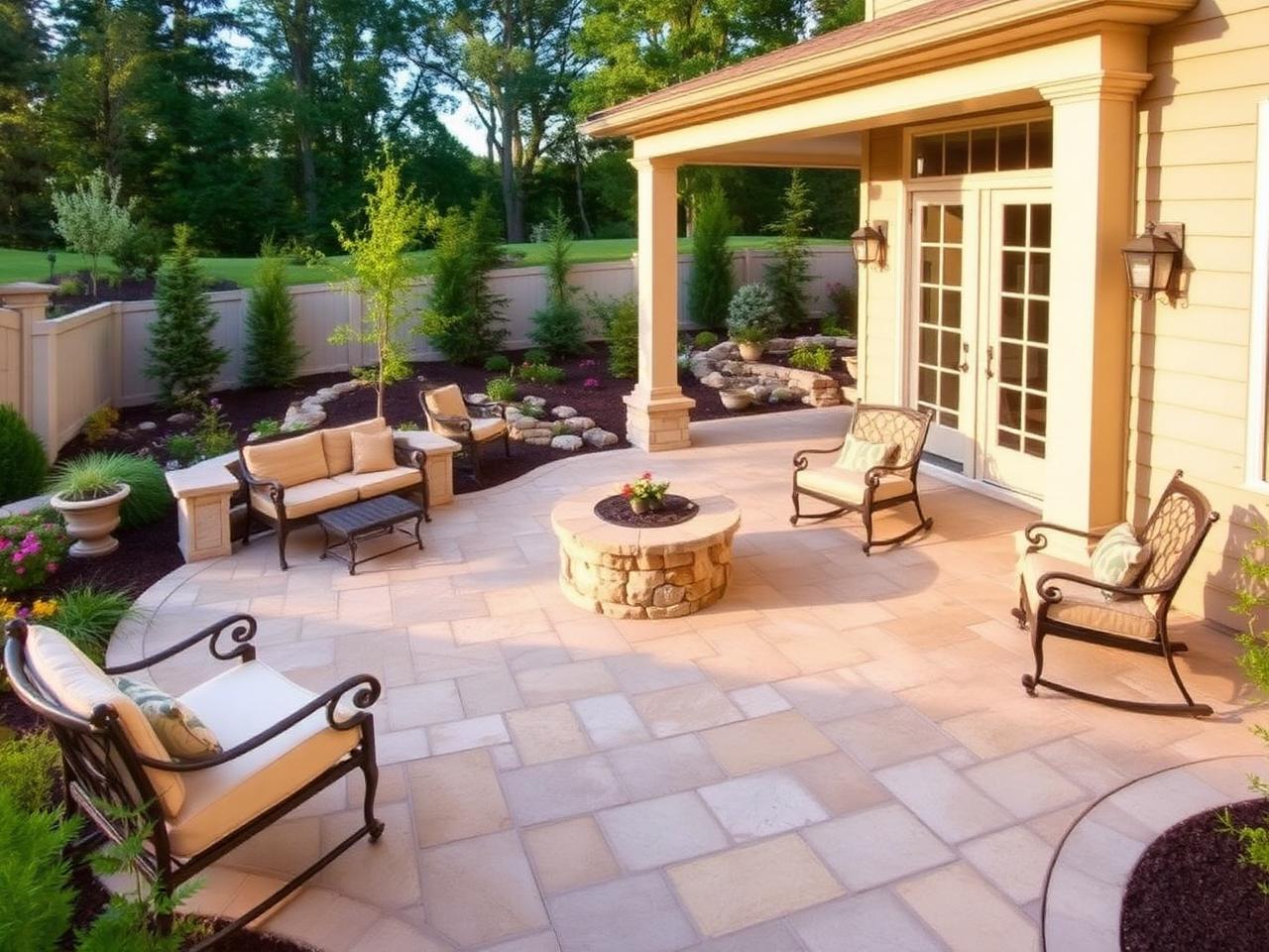 Travertine Patio Build